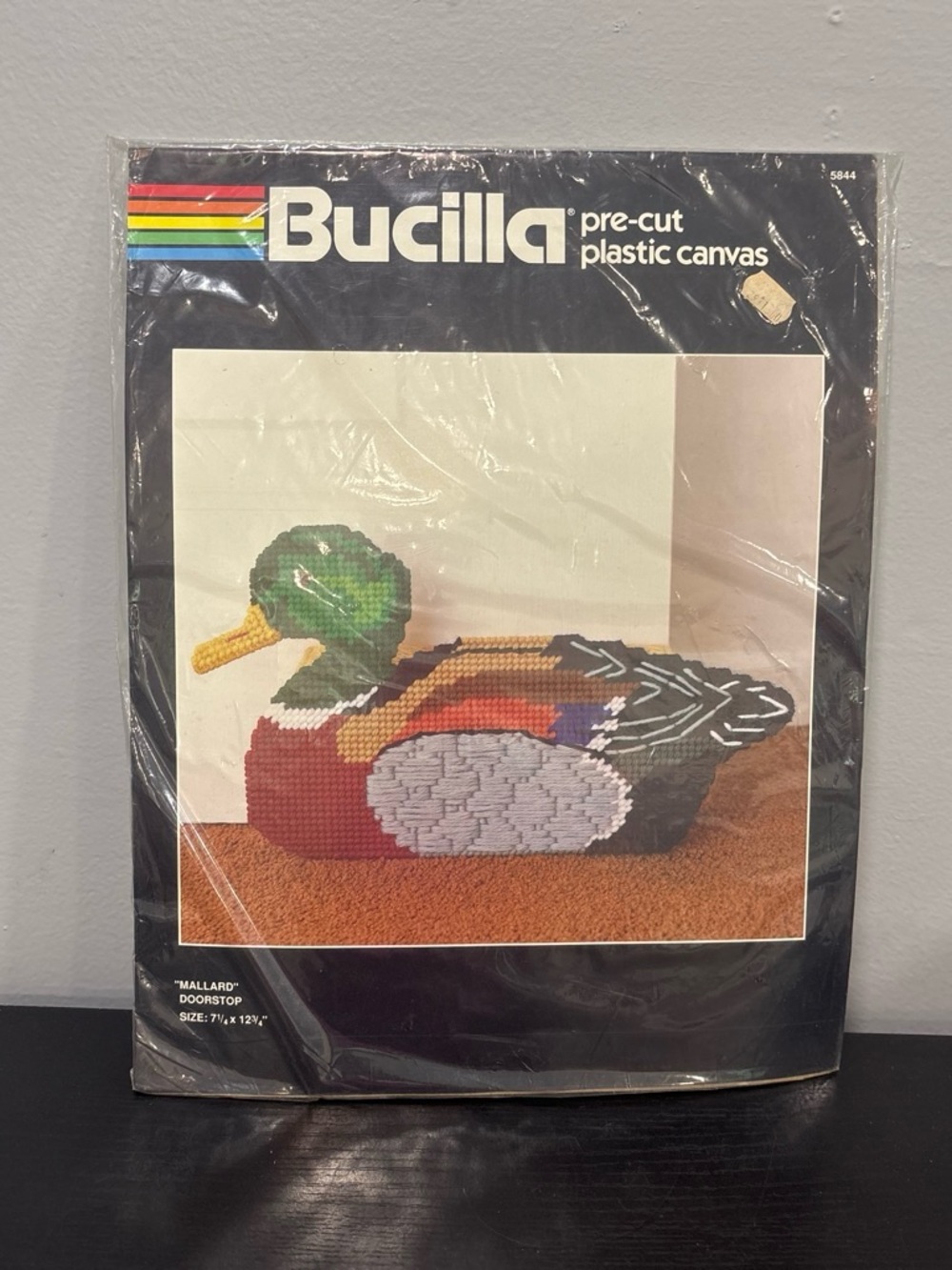 Bucilla vintage mallard doorstop Craft kit packaging new duck country